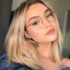 نظارة دائرية عتيقة للنساء ، إطار معدني ، شكل دائري صغير ، بصري شفاف ، عدسات شفافة ، جديد