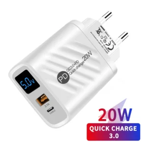 شاحن USB 20 واط شحن سريع محول الهاتف المحمول آيفون 14 سامسونج شاومي هواوي شحن سريع 3.0 الجدار USB مهايئ شاحن