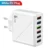 6 USB EU Plug White