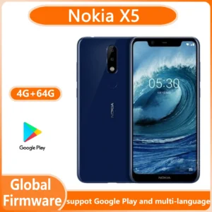 هاتف Nokia X5 الذكي: Mediatek Helio P60 | كاميرا مزدوجة 13 ميجابكسل + 5 ميجابكسل | 3060 مللي أمبير | شريحة اتصال مزدوجة مفتوحة | هاتف مستعمل