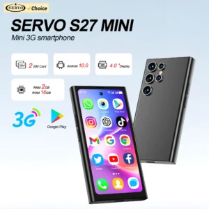 سيرفو S27 هاتف ذكي صغير يعمل بنظام أندرويد 3G WCDMA 16GB ROM Play Store WiFi Face Unlock 4.0 "هاتف خلوي لطيف ثنائي الشريحة الاستعداد