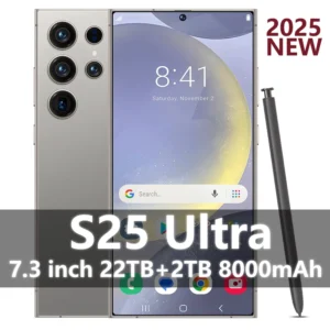 2025 جديد S25 Ultra الهاتف الذكي الأصلي 7.3 بوصة Celulares أندرويد الهواتف المحمولة غير مقفلة 5G المزدوج سيم الإصدار العالمي الهواتف المحمولة
