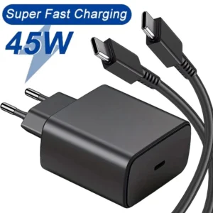 شحن سريع كابل USB من نوع C للهاتف المحمول ، 45 واط ، PD ، شحن سريع ، شحن جداري لمجرة بلس ، سامسونج