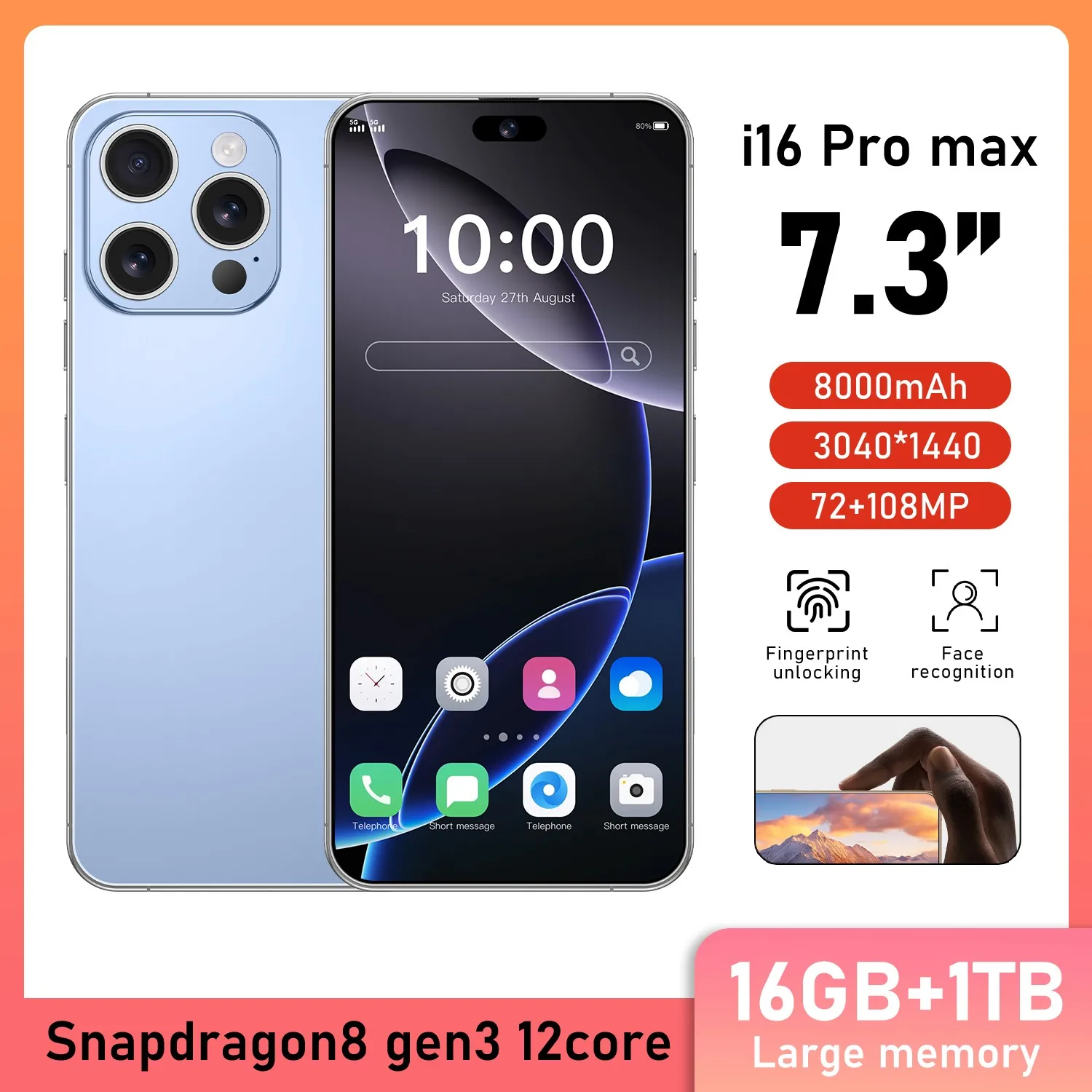 Blue 16GB 1TB