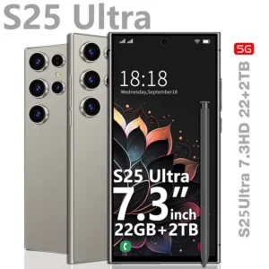 2025 جديد S25 Ultra الهاتف الذكي الأصلي 7.3 بوصة Celulares أندرويد الهواتف المحمولة غير مقفلة 5G المزدوج سيم الإصدار العالمي الهواتف المحمولة