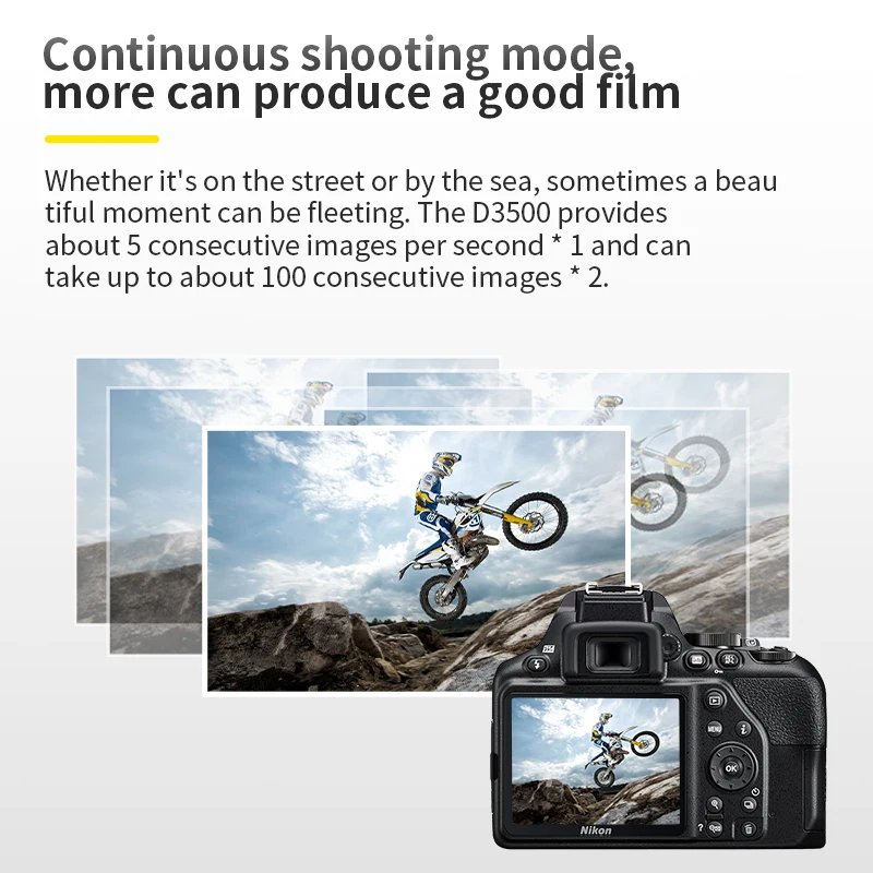 كاميرا رقمية SLR من نيكون ، أسود ، 24 ميجابكسل CMOS ، D5300 ، عدسة 18-55 اختيارية ، جديدة - الصورة 5