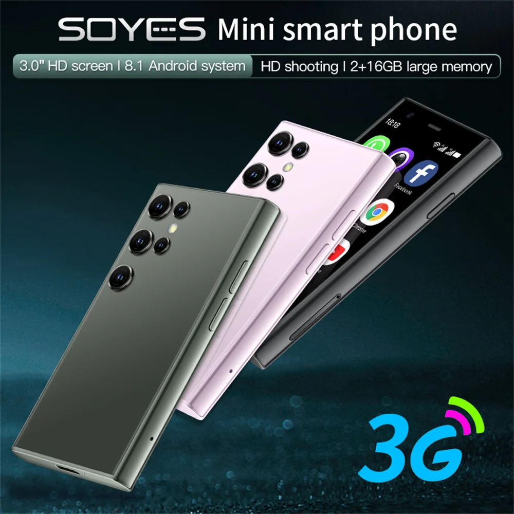 SOYES S23 الهواتف الذكية الصغيرة أندرويد 8.1 ثنائي الشريحة 3.0 بوصة HD 1000 مللي أمبير بطارية واي فاي بلوتوث 3G هاتف محمول صغير - الصورة 5