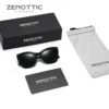 ZENOTTIC فراشة الاستقطاب النظارات الشمسية خلات مربع الظل 100% UV400 حماية نظارات شمسية للنساء هدية السفر