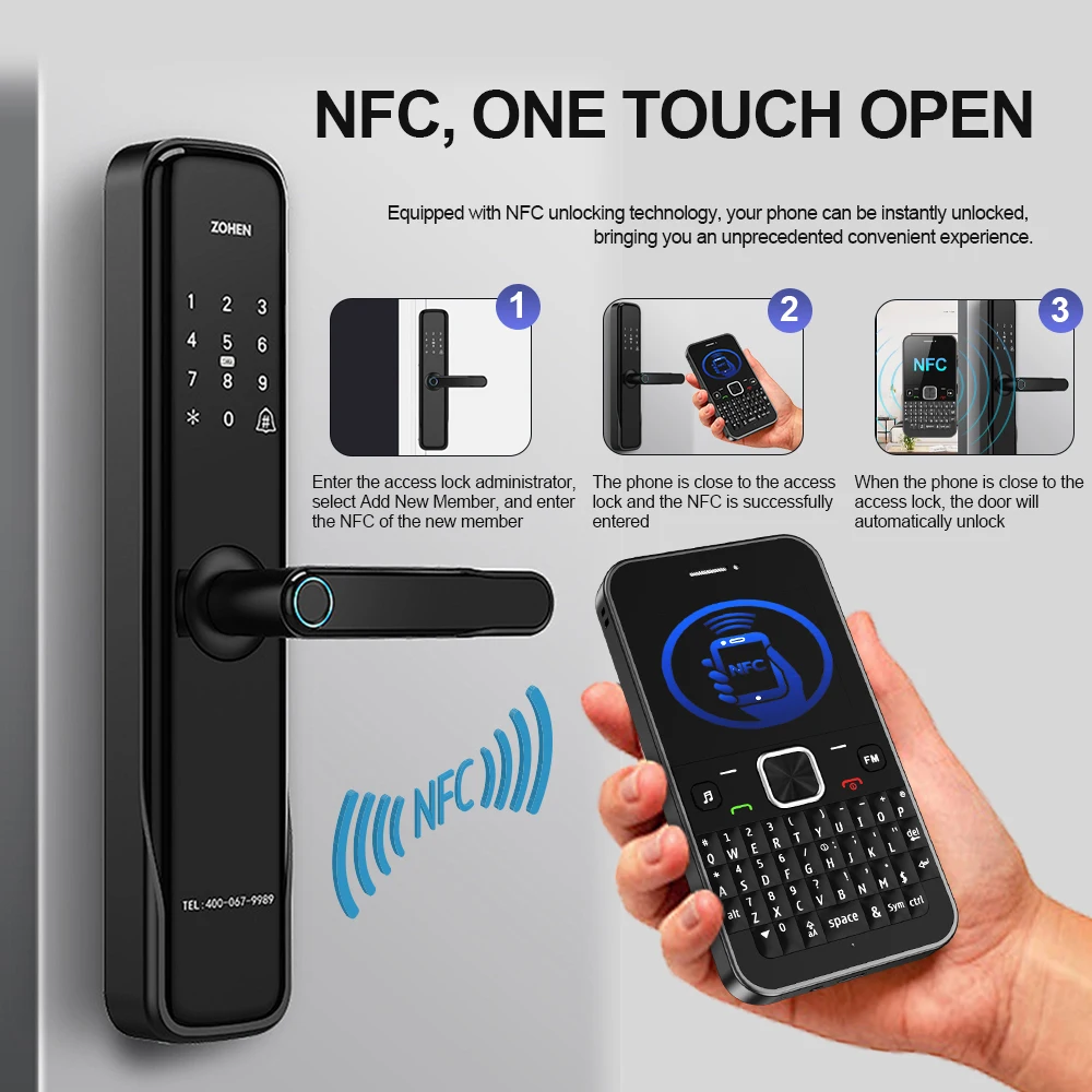 SERVO Ultra700 4 بطاقة SIM Qwerty الهاتف المحمول NFC التحكم في الوصول سرعة الاتصال الهاتفي القائمة السوداء TYPE-C GSM الخلوية لوحة المفاتيح الكاملة الهاتف المحمول - الصورة 3