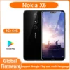 هاتف Nokia X6 4G الذكي الذي يعمل بنظام Android الذكي بشاشة كاملة وبطاقة مزدوجة الاستعداد المزدوج 4G 64G هاتف مستعمل غير مقفول