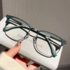 النساء مكافحة نظارات الضوء الأزرق الرجال Vintage الكمبيوتر الرجال النظارات البصرية الزجاج عادي إطار الألعاب نظارات نظارات للرجال