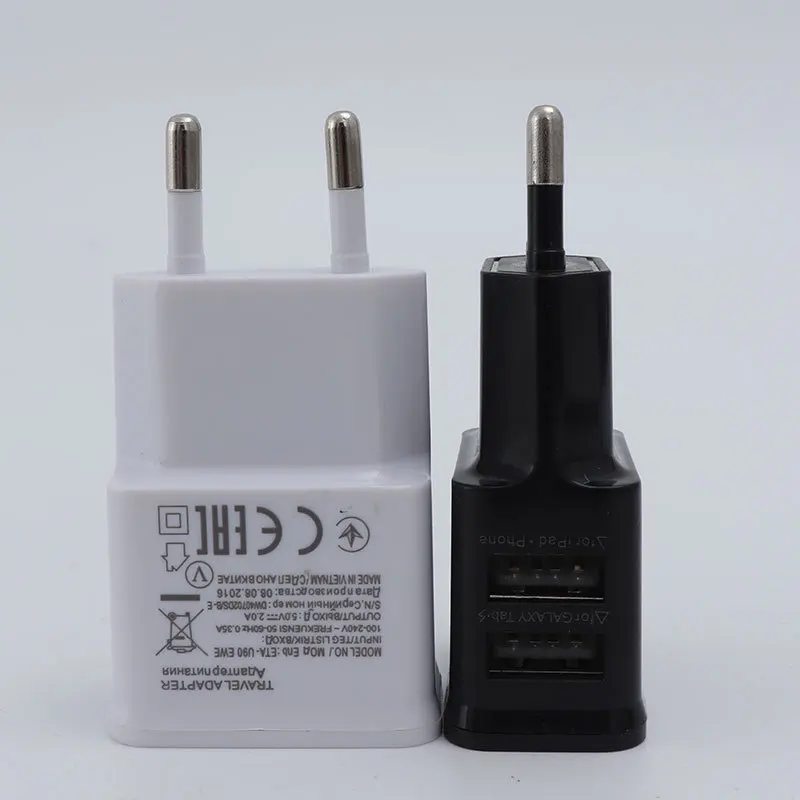 5 فولت المحمولة المزدوج USB محول الطاقة شاحن الهاتف المحمول مقبس كهربائي السفر الذكية مطابقة مهايئ شاحن للهواتف الذكية - الصورة 5