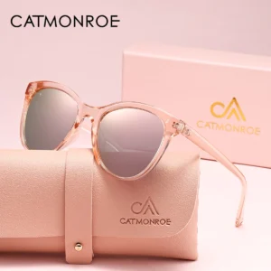 CATMONROE 1 قطعة النظارات الشمسية النساء الاستقطاب TAC عدسة PC الإطار خفيفة الوزن غير الأنف الضغط الصيد القيادة الشاطئ النظارات الشمسية اليومية