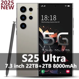 2025 جديد S25 Ultra الهاتف الذكي الأصلي 7.3 بوصة Celulares أندرويد الهواتف المحمولة غير مقفلة 5G المزدوج سيم الإصدار العالمي الهواتف المحمولة