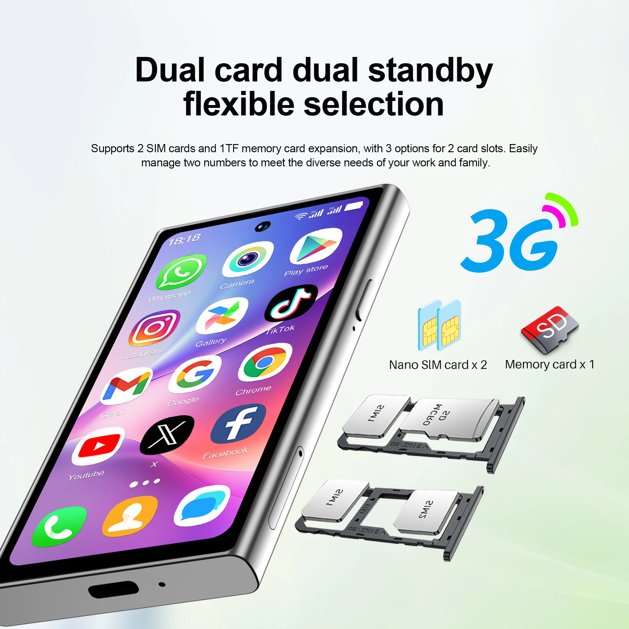 سيرفو S27 ميني الهاتف الذكي الروبوت 10.0 المزدوج سيم 4.0 ' HD 2000mAH بطارية واي فاي لتحديد المواقع بلوتوث 3G الهاتف المحمول متجر جوجل - الصورة 3