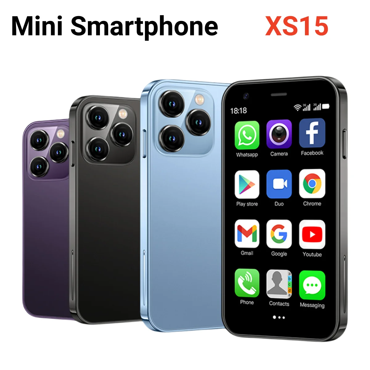 SOYES XS15، هاتف صغير، 3.0 بوصة، هاتف ذكي أندرويد، 16 جيجابايت روم 2 جيجابايت رام ثنائي الشريحة متجر جوجل بلاي الهواتف المحمولة الهواتف المحمولة الأصلية - الصورة 2
