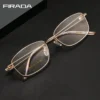 FIRADA موضة نظارات المرأة ريترو البيضاوي المعادن نظارات القراءة قصر النظر البصرية وصفة طبية إطار نظارات للنساء 8550SN