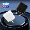 محول شاحن سريع PD 25W من النوع C لهاتف سامسونج