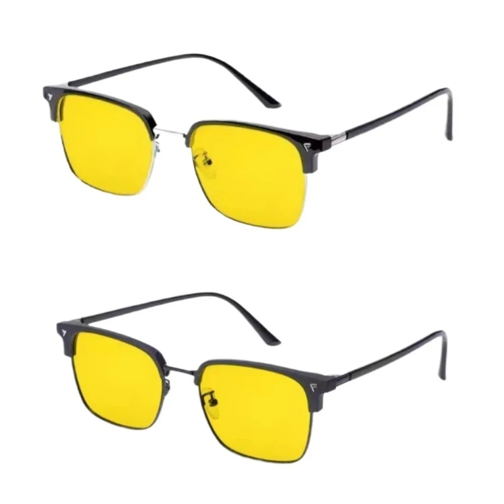 2pcs black silver