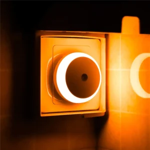 LED ضوء الليل الذكية ليلة الاستشعار المكونات المستديرة في الجدار ليلة مصباح الحمام المنزل المطبخ المدخل درج غرفة نوم ضوء الليل