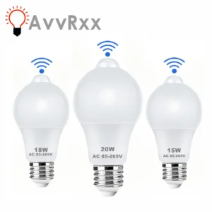 9 واط 12 واط 18 واط 20 واط E27 LED محس حركة لمبة LED مصباح PIR مصباح لجهاز الاستشعار السيارات تشغيل/إيقاف ضوء الليل للمنزل وقوف السيارات الإضاءة 110 فولت 220 فولت
