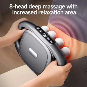 High Frequency Vibration Fascia Gun 16-8 Head Body Massage Gun Back Waist Massager Massager Neck Shoulder Massager Masajeador