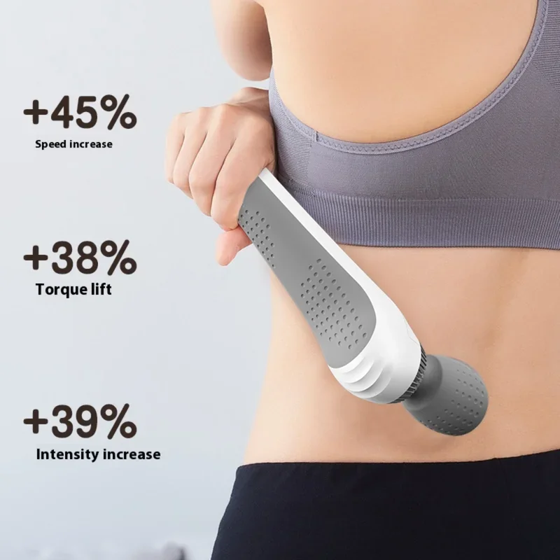 Deep Tissue Massage Gun USB Rechargeable Portable Full Body Muscle Massage 5-speed Adjustable Fascia Gun Pink and Black - الصورة 3