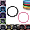 Car Silicone Steering Wheel Cover,Soft Odorless Silicone,Universal 13-15inch Car Steering Wheel Protector,Cooling Sweat-Resistan