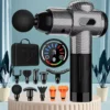 Cross-border fascia gun, professional-grade fascia gun, muscle massager, LCD intelligent variable-speed vibrating electric fasci
