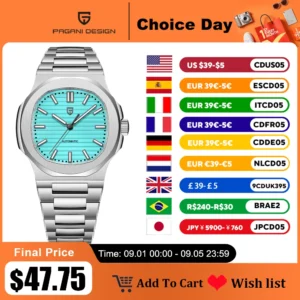 2025 New PAGANI DESIGN 40MM Men's Watches Luxury Automatic Watch For Men Mechanical Wristwatches Sapphire Mirror Men Gift Clock