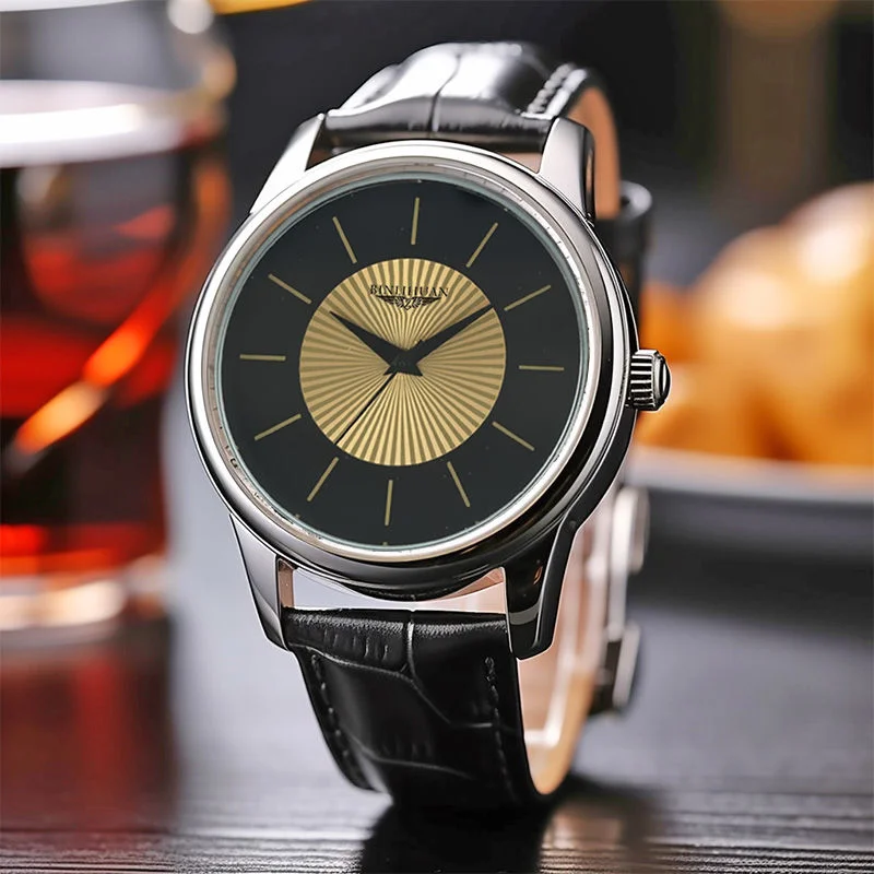 Top Brand Man Wristwatch Luxury Business Waterproof Men Watch For Men Quartz Clock Leather Men's Watches reloj Handsome 2025 New - الصورة 6